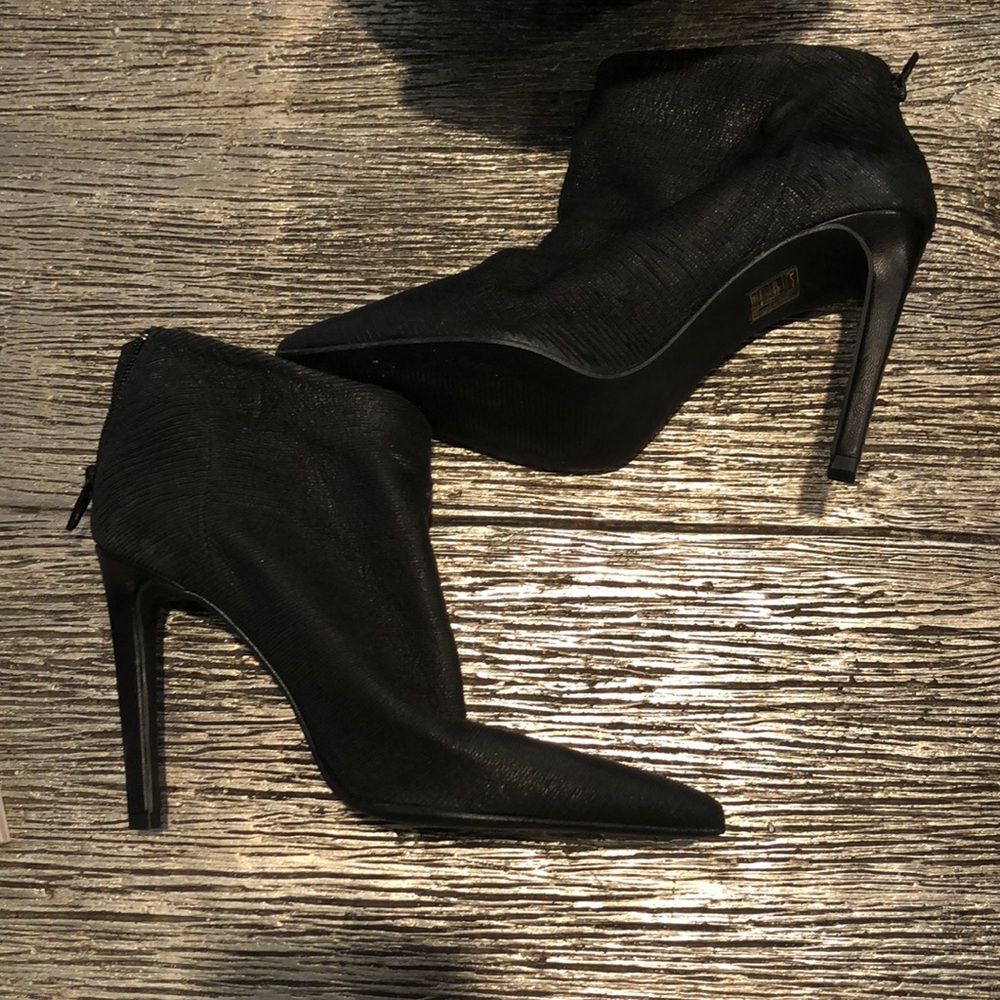 Italian leather ankle boots.